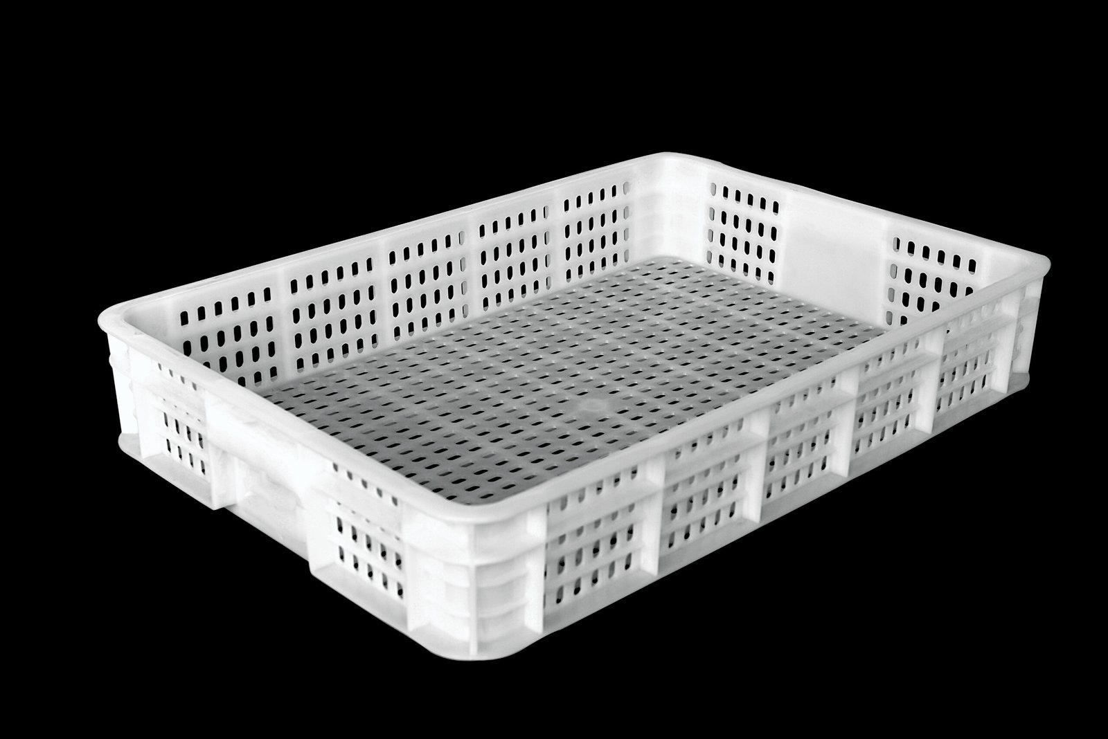 Manufacturer Sales Round-hole Plastic Crate